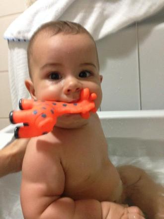 Lucca as a baby