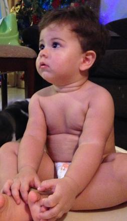 Lucca as a baby